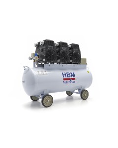 Stillegående kompressor, 5,5hk/150 l. 1-fas