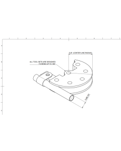 Bøyematrise for Modell 3 rørbøyer - 40mm rørdiameter